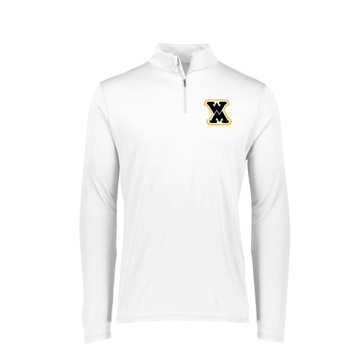 [FTLQFLWH-FAXS-LOGO1] Ladies Flex-Lite 1/4 Zip Shirt (Female Adult XS, White, Logo 1)