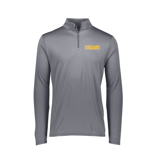[FTLQFLGY-FAXS-LOGO2] Ladies Flex-Lite 1/4 Zip Shirt (Female Adult XS, Gray, Logo 2)