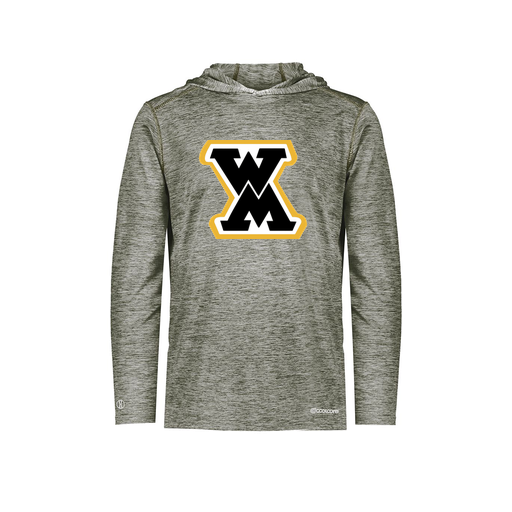 [FOLHCGGY-AS-LOGO1] Decker Men's Charge Hoodie (Adult S, Gray, Logo 1)