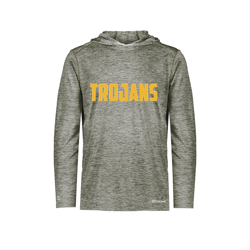 [FOLHCGGY-YS-LOGO2] Decker Youth Charge Hoodie (Youth S, Gray, Logo 2)