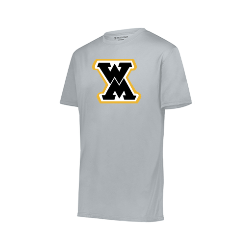 [222818.099.S-LOGO1] Men's Movement Dri Fit Shirt (Adult S, Silver, Logo 1)