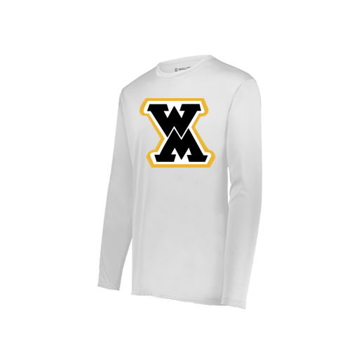 [222822.005.XS-LOGO1] Men's LS Smooth Sport Shirt (Adult XS, White, Logo 1)