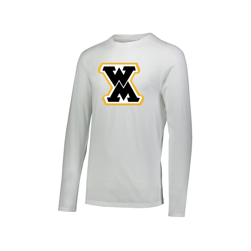[FTLCUBWH-AXS-LOGO1] Decker Men's Tri-Blend T-Shirt - Long Sleeve (Adult XS, White, Logo 1)