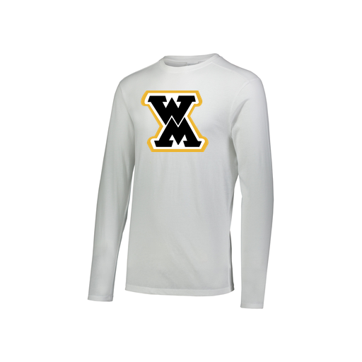 [3076.005.S-LOGO1] Youth LS Ultra-blend T-Shirt (Youth S, White, Logo 1)